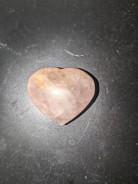 Heart-Shaped Rose Quartz Palm Stone